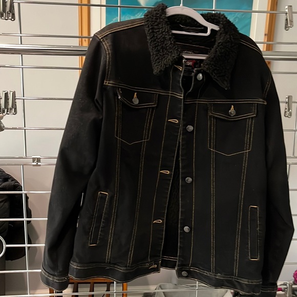 Jackets & Coats Mens Black Jean Jacket Size Medium Poshmark